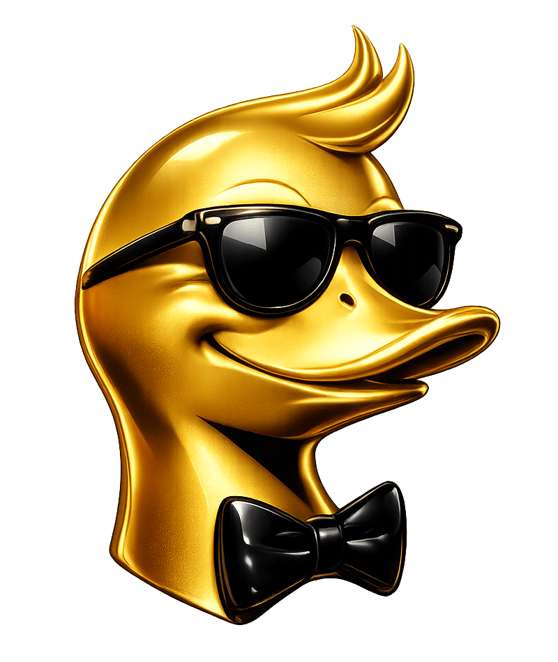 Blackjack Duck mascot